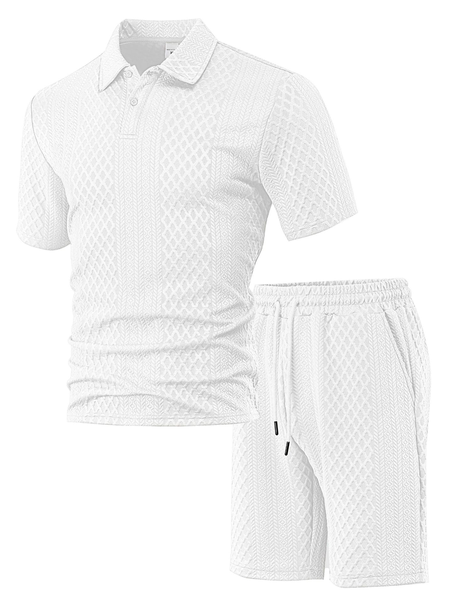 Luxe Summer Jacquard Polo Shirt™