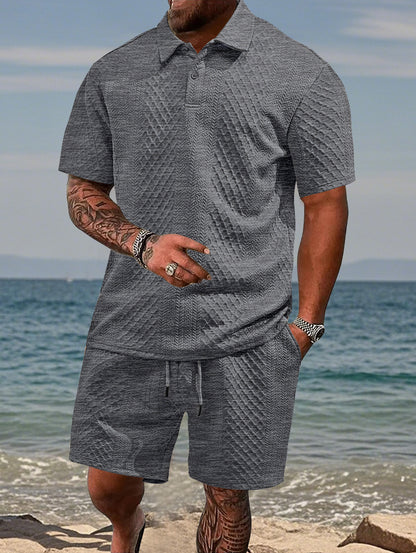 Luxe Summer Jacquard Polo Shirt™