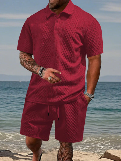 Luxe Summer Jacquard Polo Shirt™