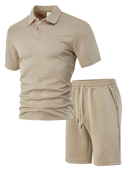Luxe Summer Jacquard Polo Shirt™